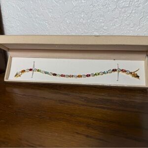 Joan Rivers Goldtone Classics
Multi Color Rhinestone 7.5"
Bracelet